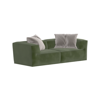 Savile Sofa — Compact Form with Wide Straight Armrests