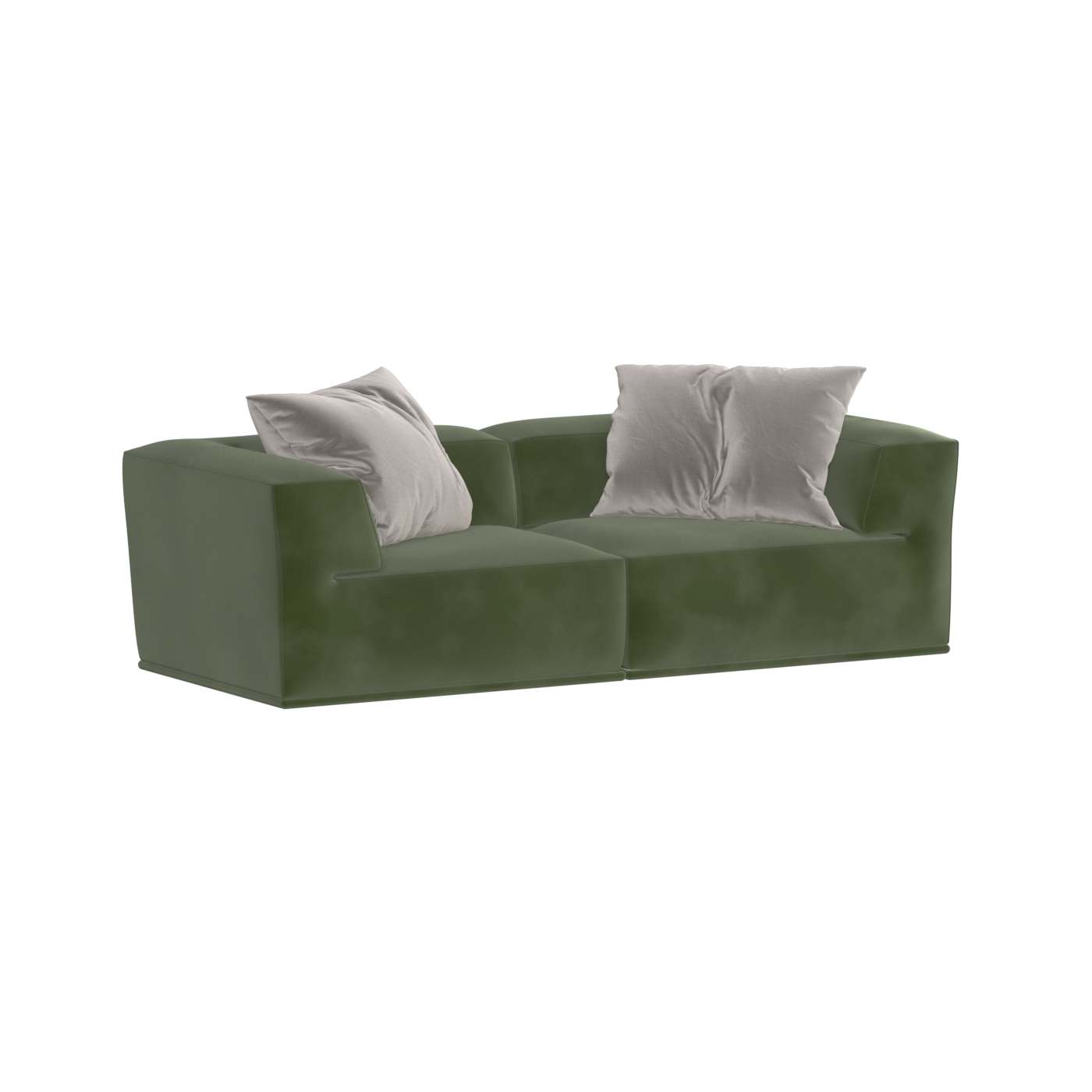 Savile Sofa — Compact Form with Wide Straight Armrests