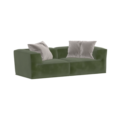 Savile Sofa — Compact Form with Wide Straight Armrests
