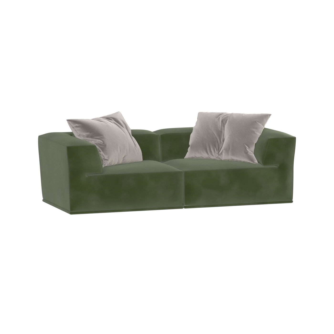 Savile Sofa — Compact Form with Wide Straight Armrests