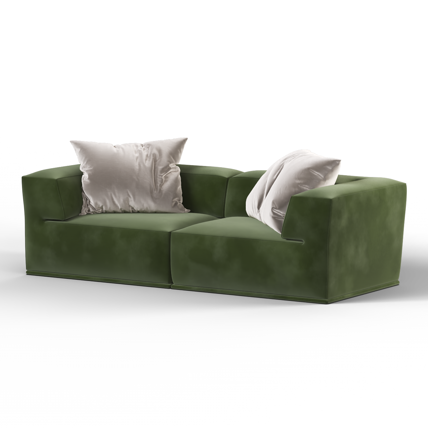 Savile Sofa — Compact Form with Wide Straight Armrests
