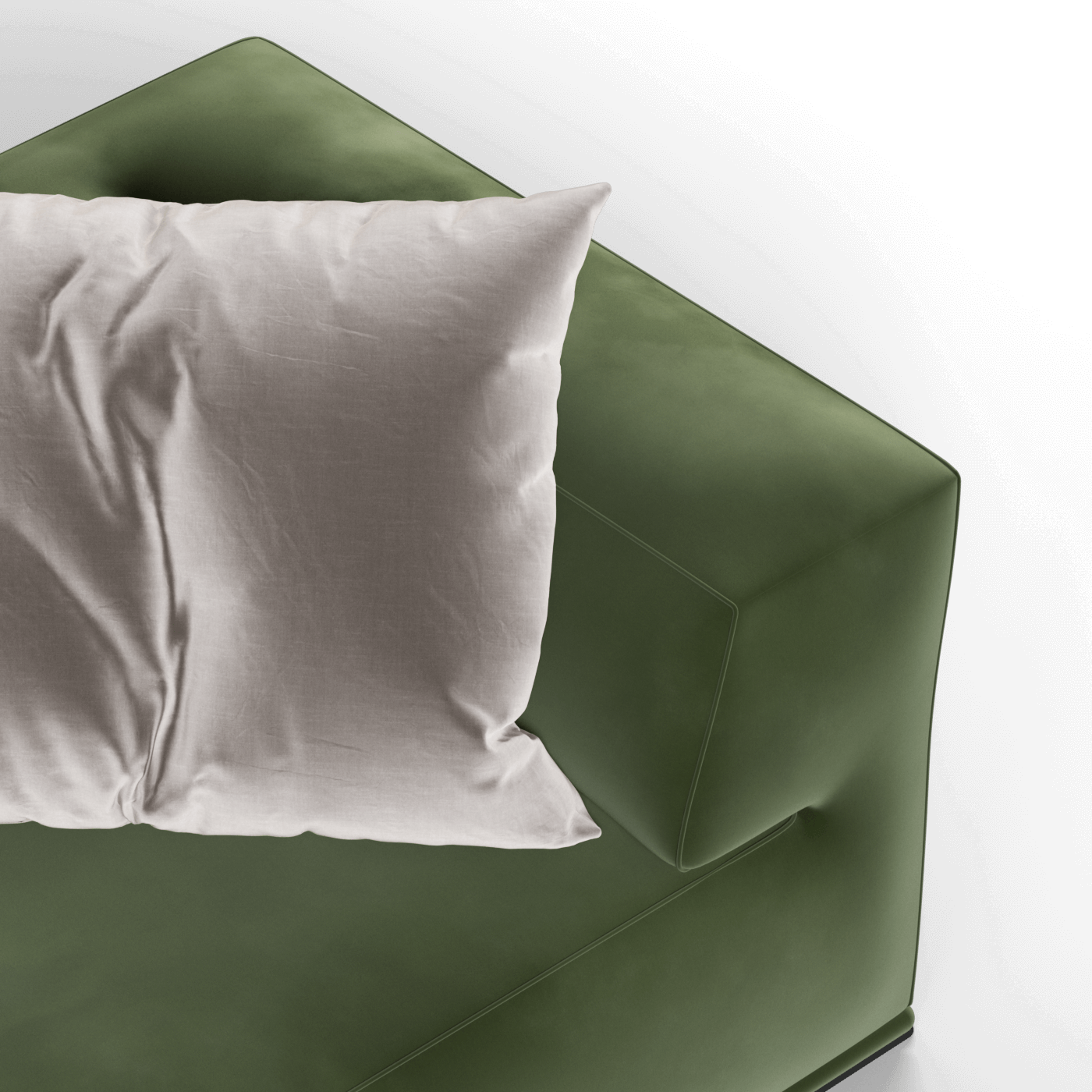 Savile Sofa — Compact Form with Wide Straight Armrests