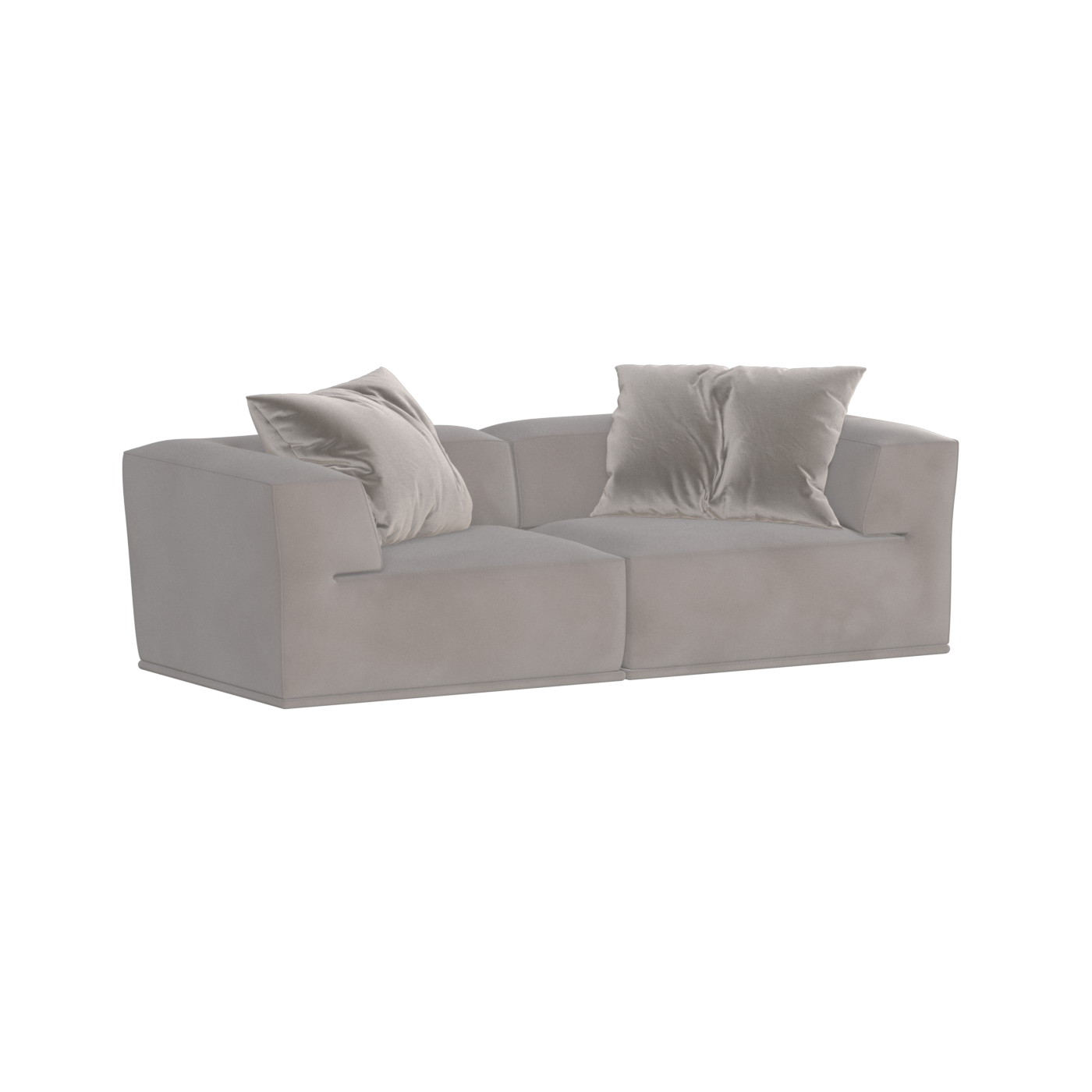 Savile Sofa — Compact Form with Wide Straight Armrests