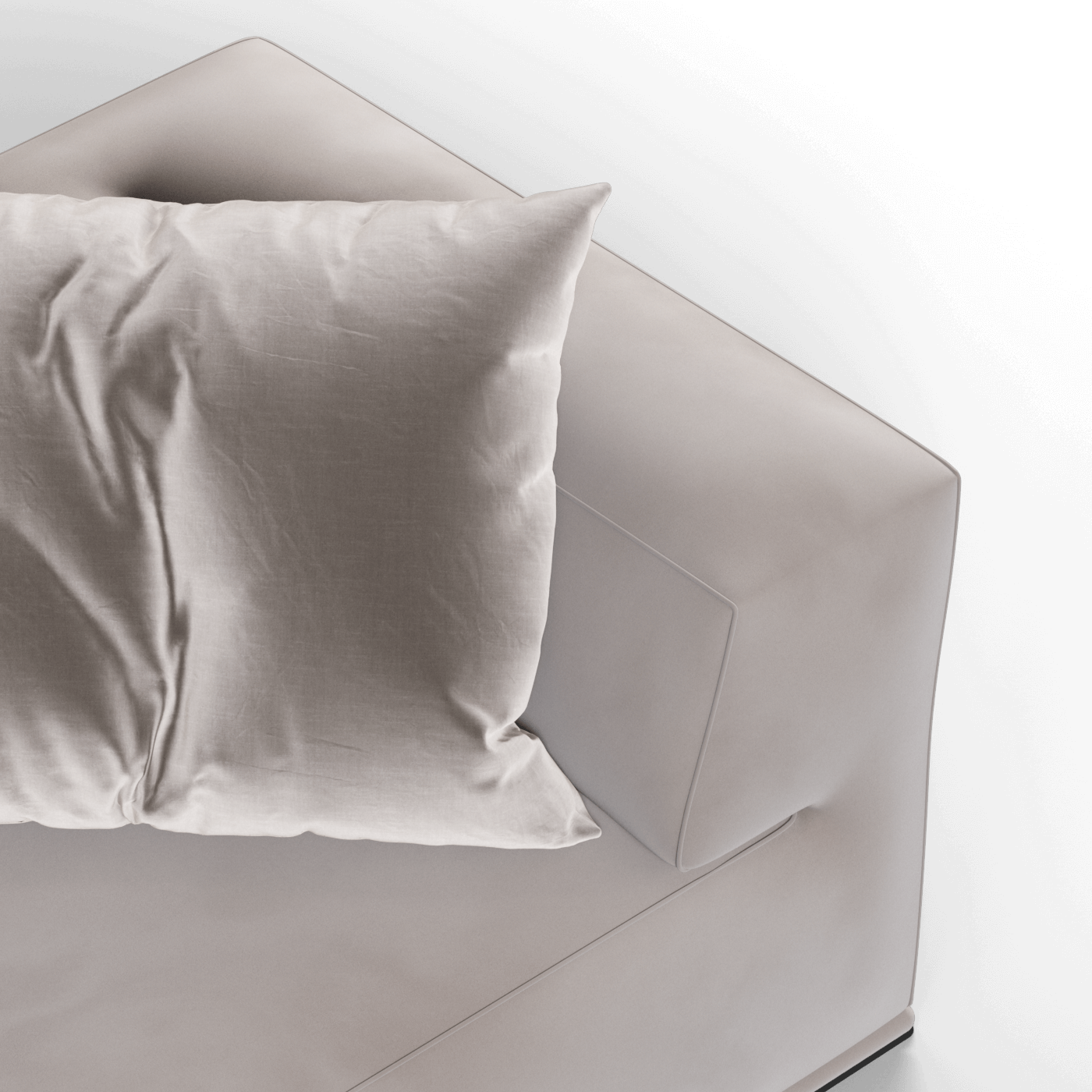 Savile Sofa — Compact Form with Wide Straight Armrests