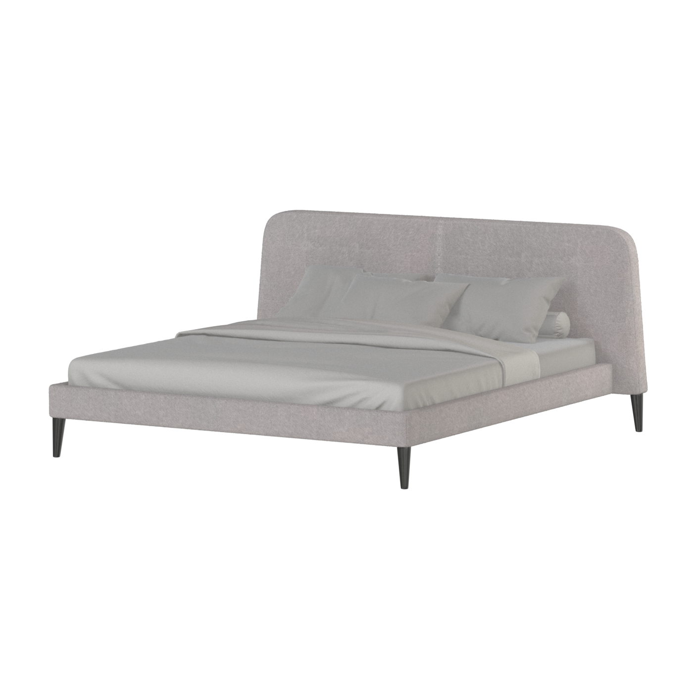 Selma Double Bed with Deep Vertical Tufting