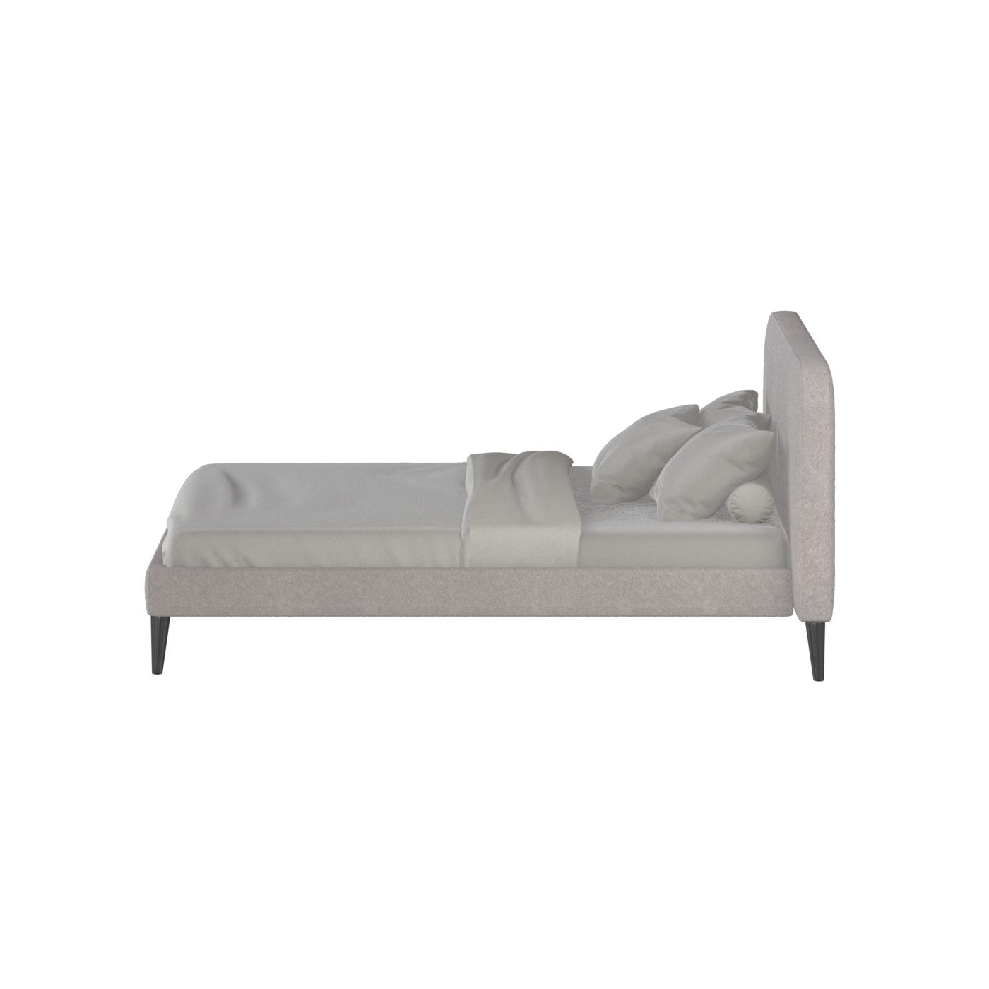 Selma Double Bed with Deep Vertical Tufting