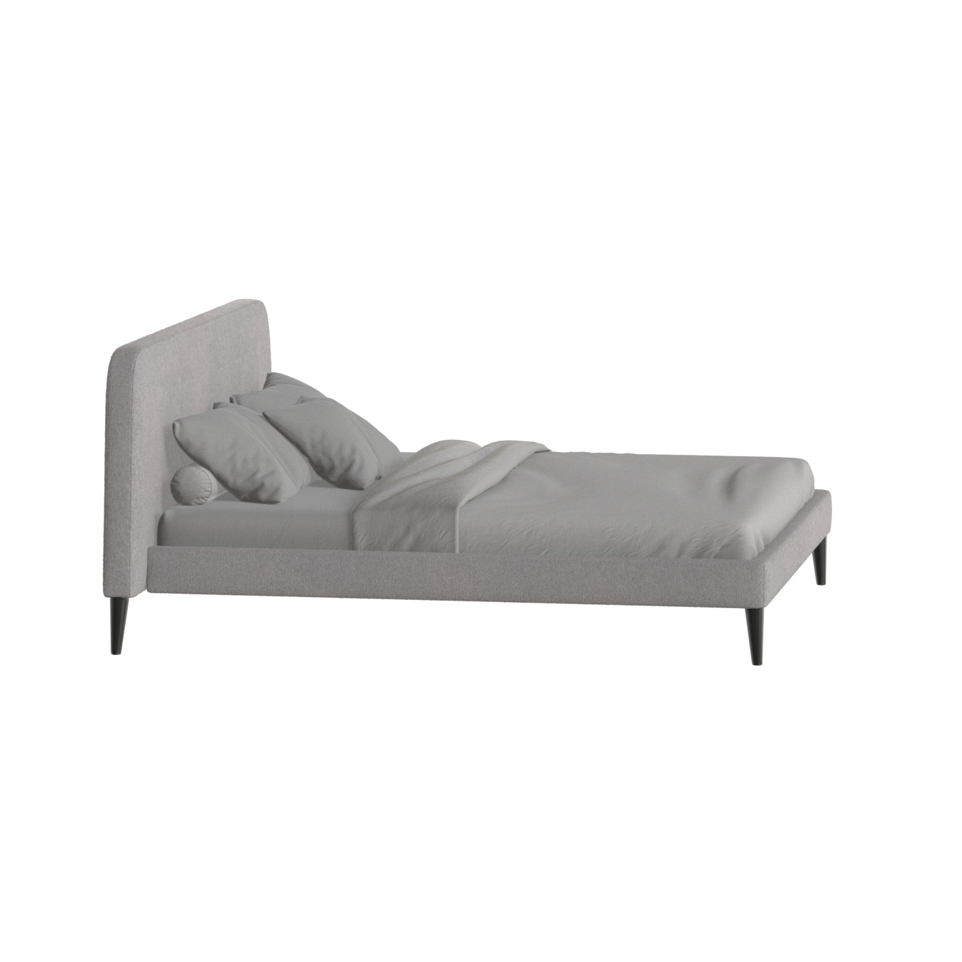 Selma Double Bed with Deep Vertical Tufting