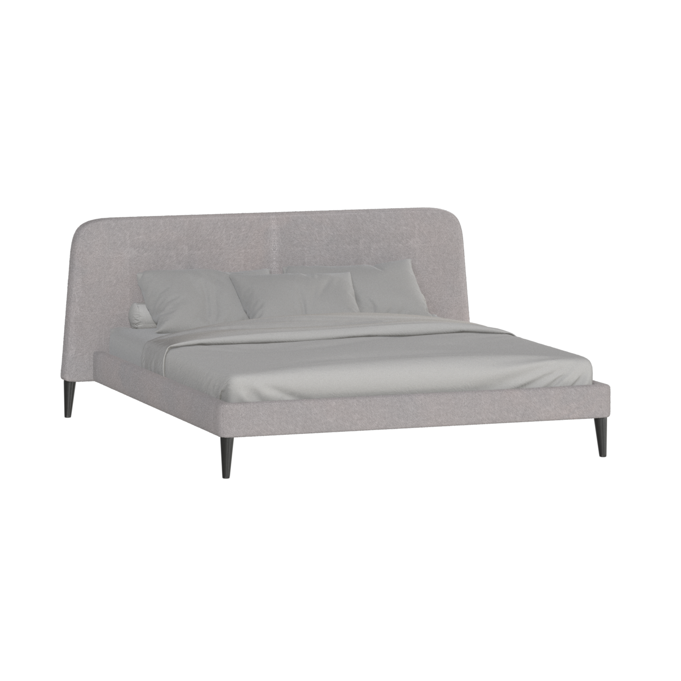 Selma Double Bed with Deep Vertical Tufting