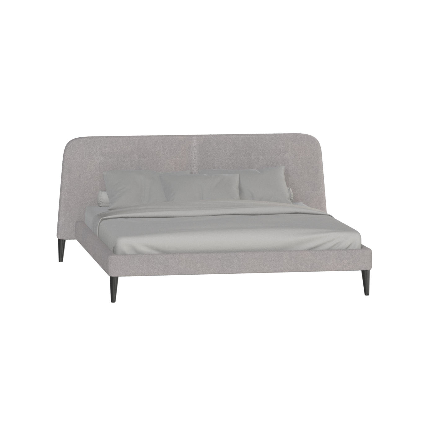 Selma Double Bed with Deep Vertical Tufting