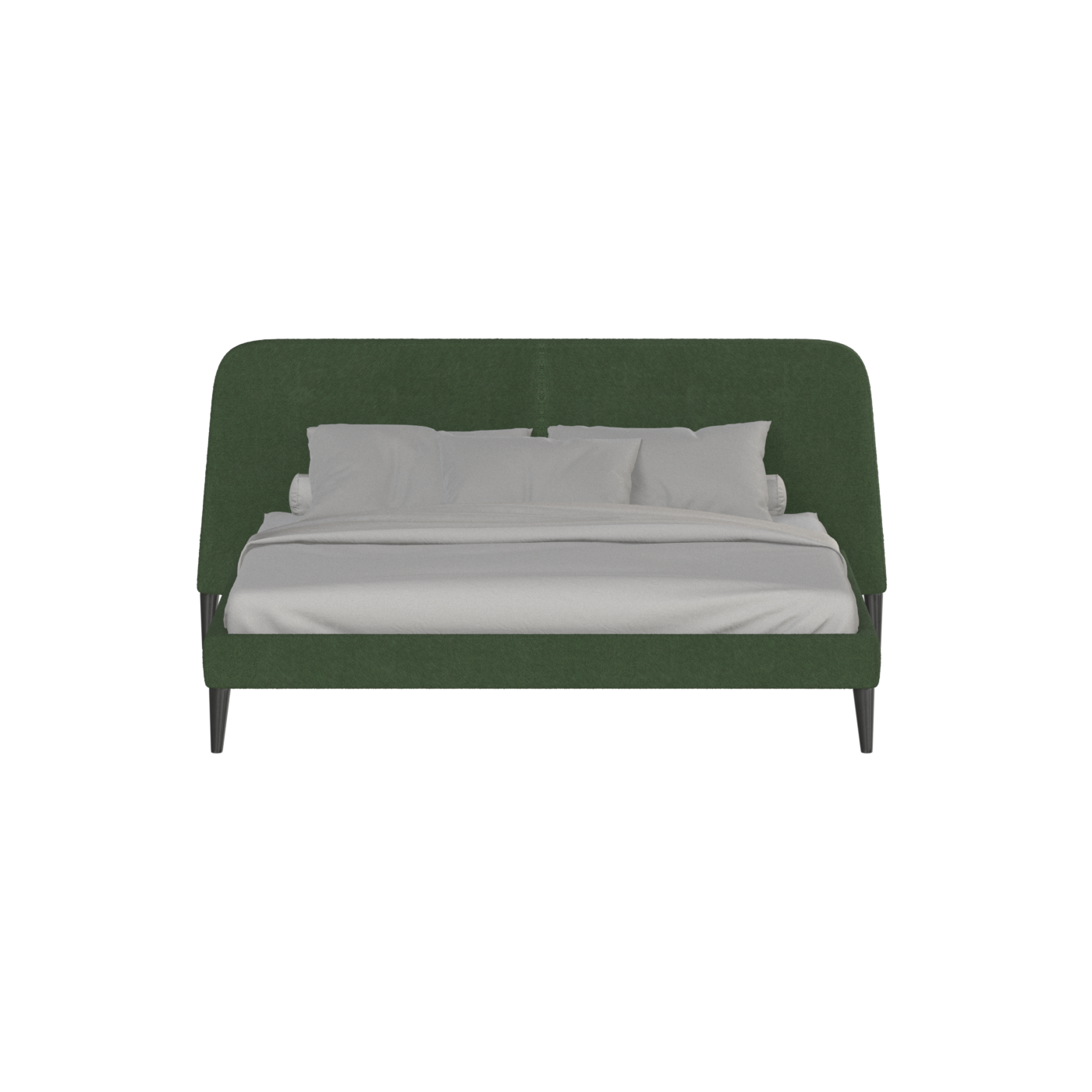 Lit double Selma avec capitonnage vertical profond