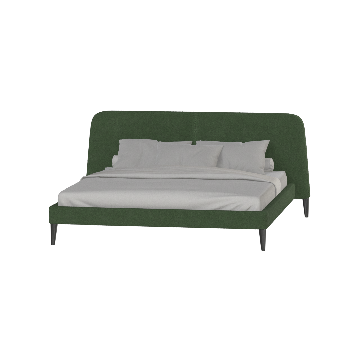 Lit double Selma avec capitonnage vertical profond