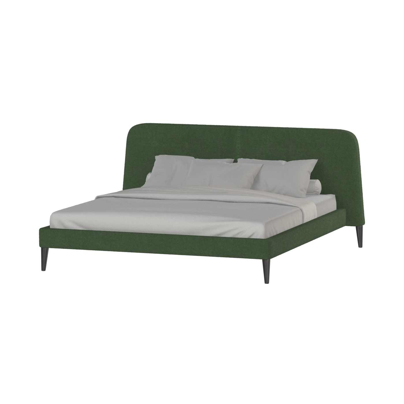 Lit double Selma avec capitonnage vertical profond