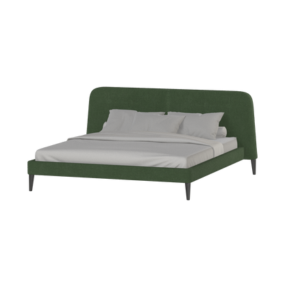 Lit double Selma avec capitonnage vertical profond