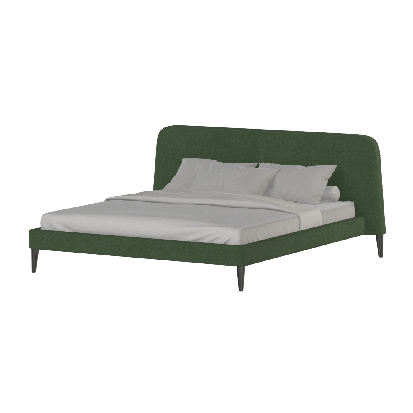 Lit double Selma avec capitonnage vertical profond
