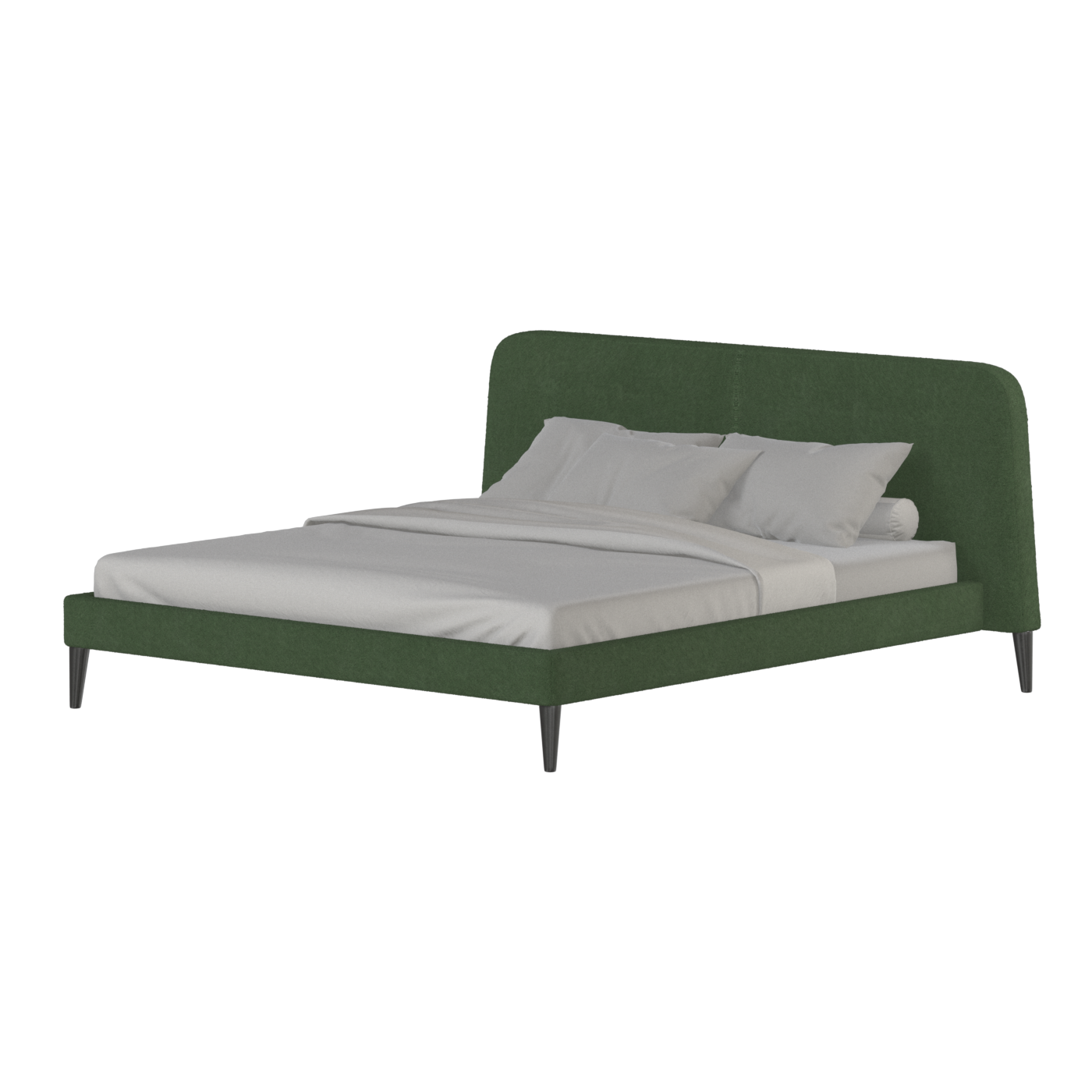 Lit double Selma avec capitonnage vertical profond
