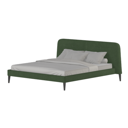 Lit double Selma avec capitonnage vertical profond