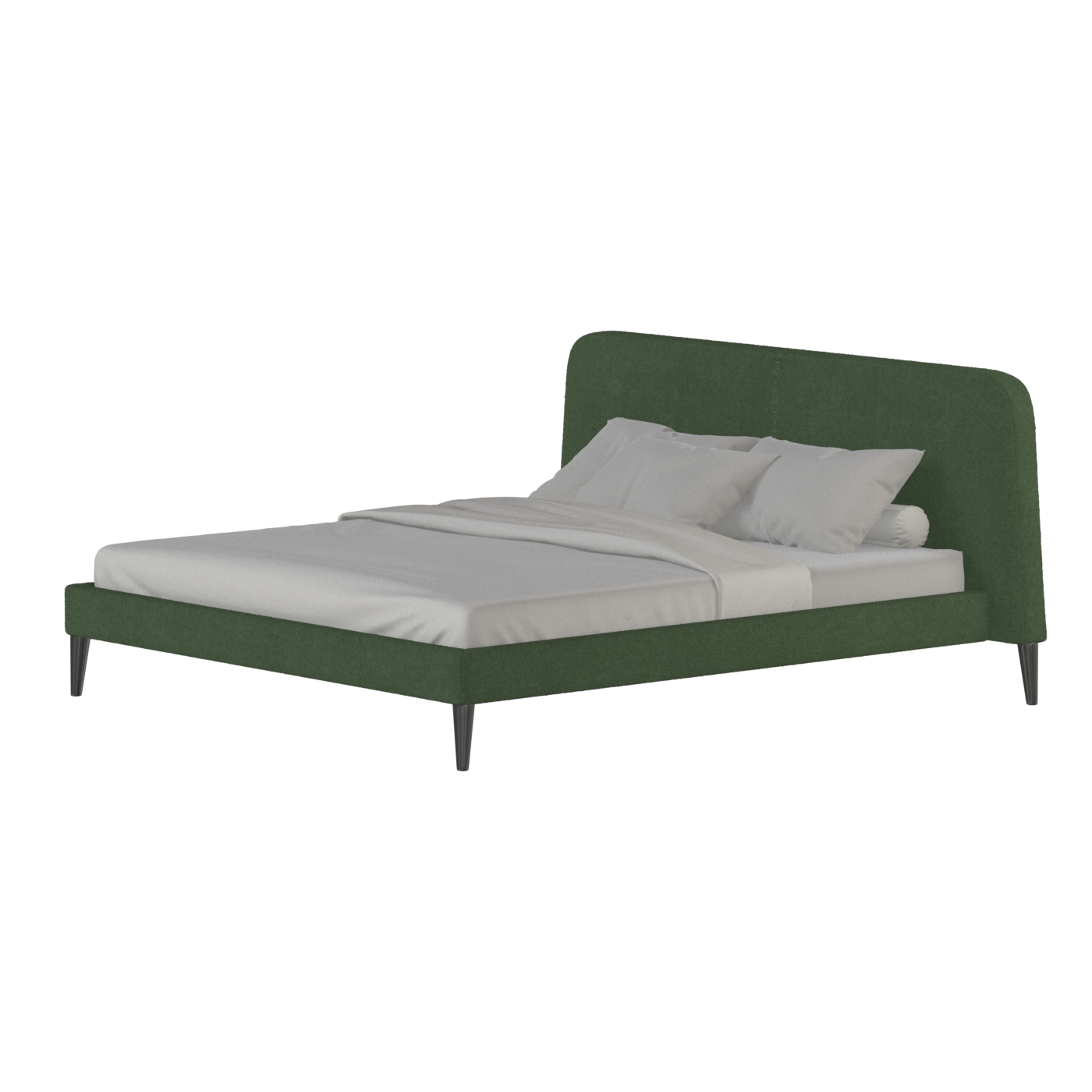Lit double Selma avec capitonnage vertical profond