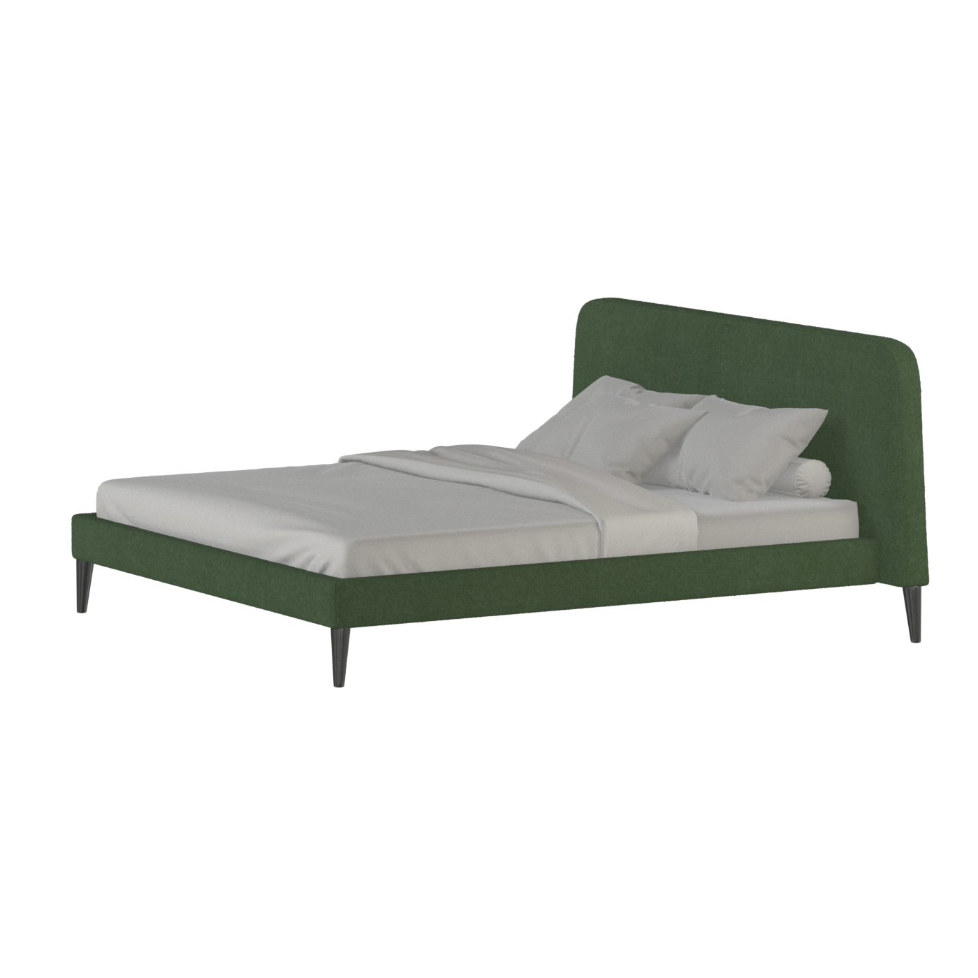 Lit double Selma avec capitonnage vertical profond