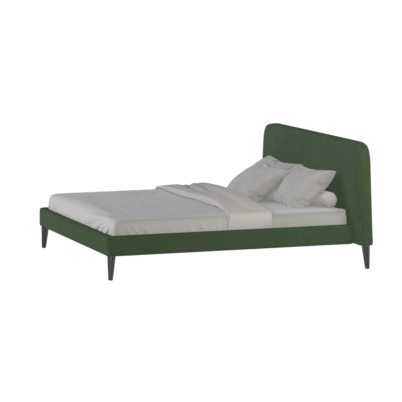 Lit double Selma avec capitonnage vertical profond