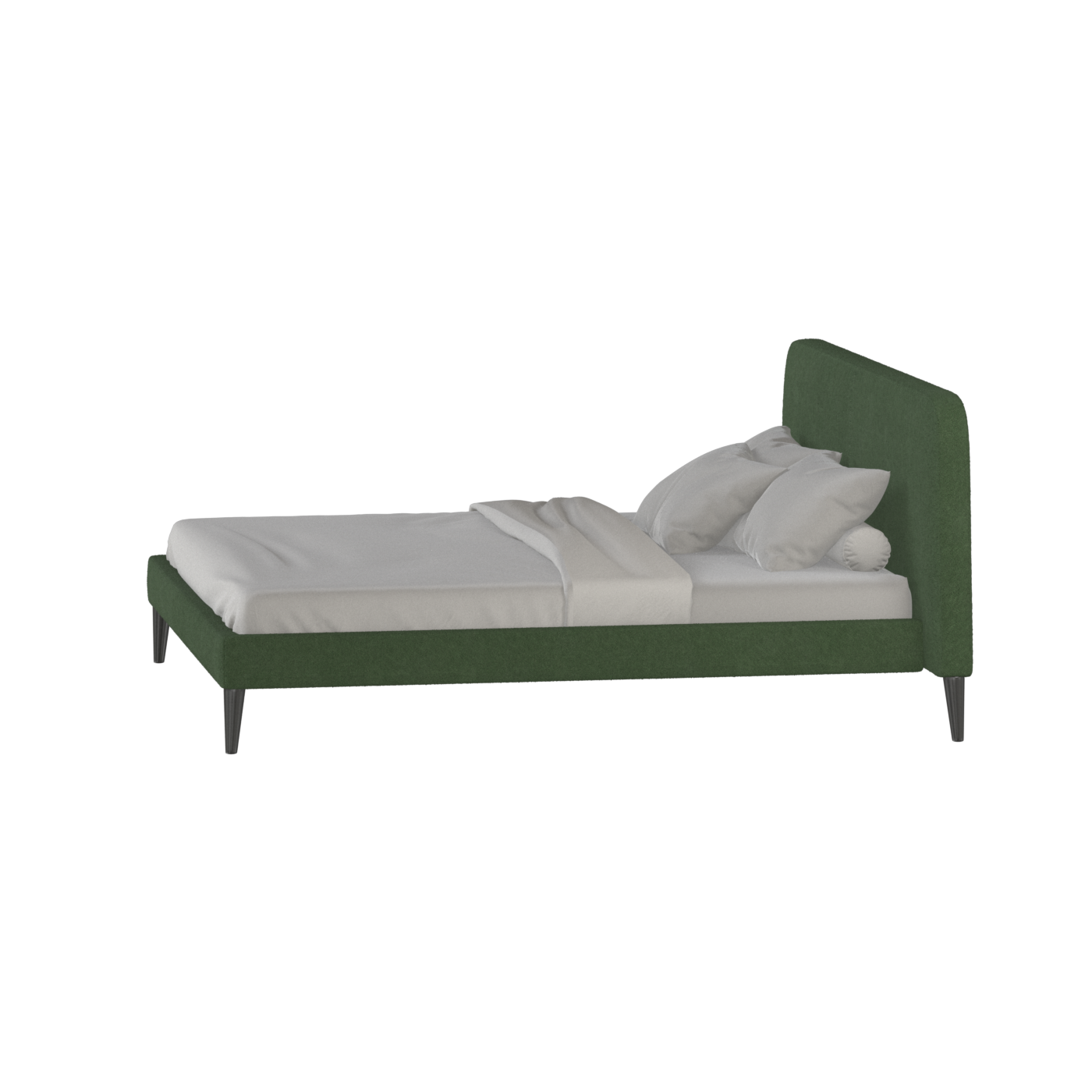 Lit double Selma avec capitonnage vertical profond