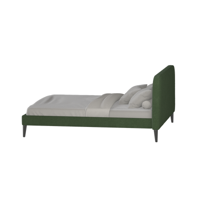 Lit double Selma avec capitonnage vertical profond
