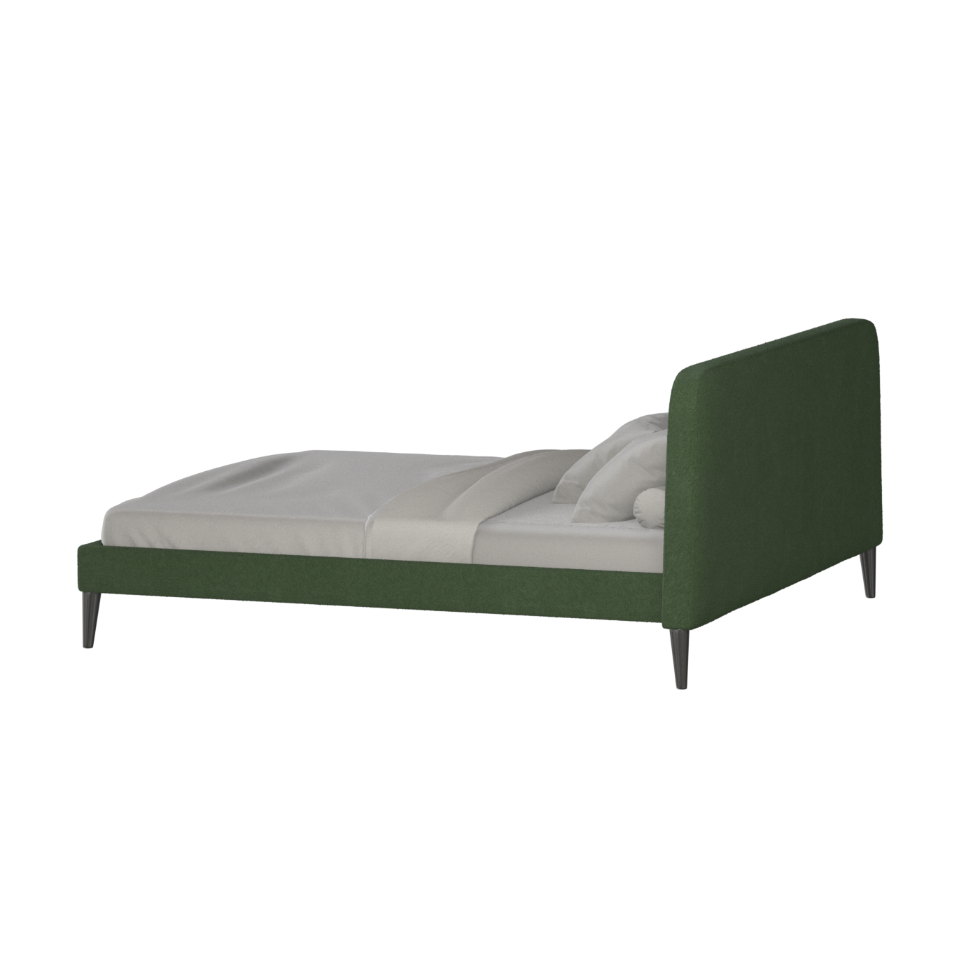 Lit double Selma avec capitonnage vertical profond