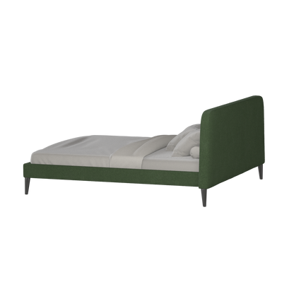 Lit double Selma avec capitonnage vertical profond