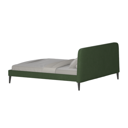 Lit double Selma avec capitonnage vertical profond