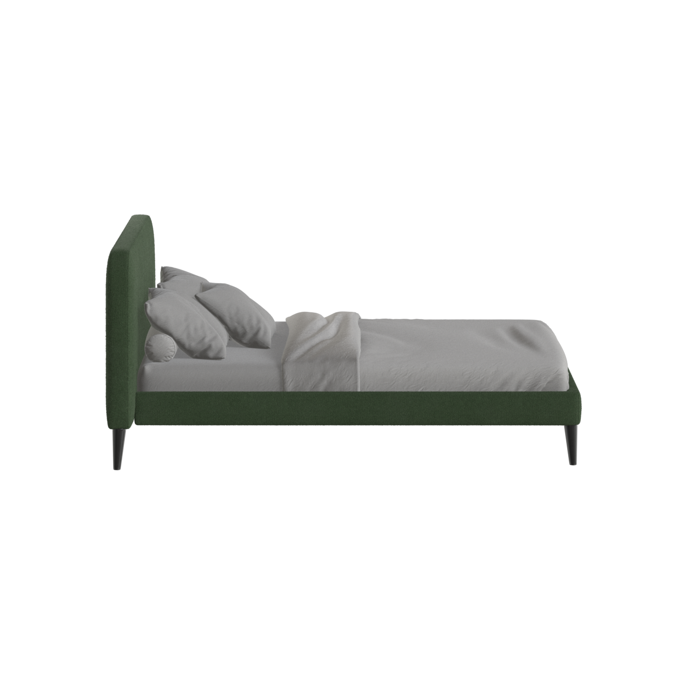 Lit double Selma avec capitonnage vertical profond