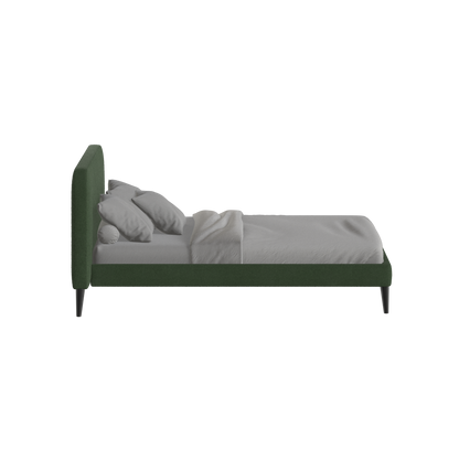 Lit double Selma avec capitonnage vertical profond