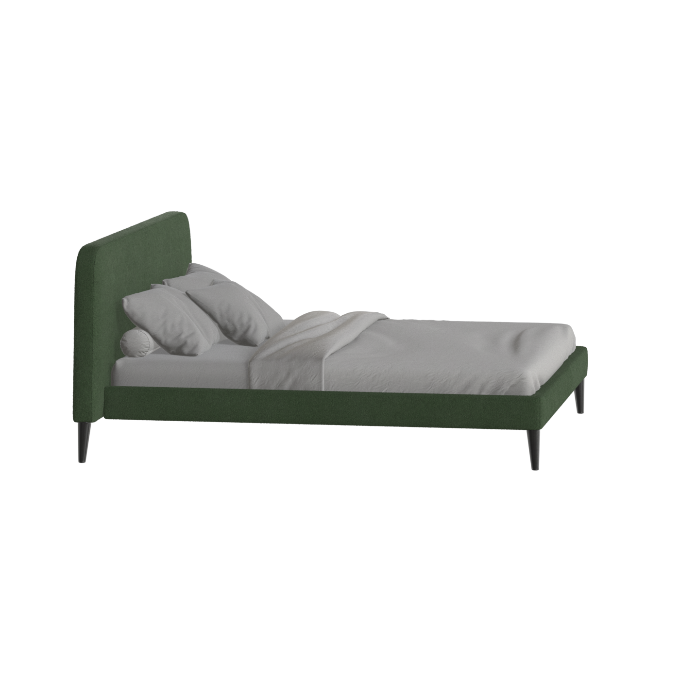Lit double Selma avec capitonnage vertical profond