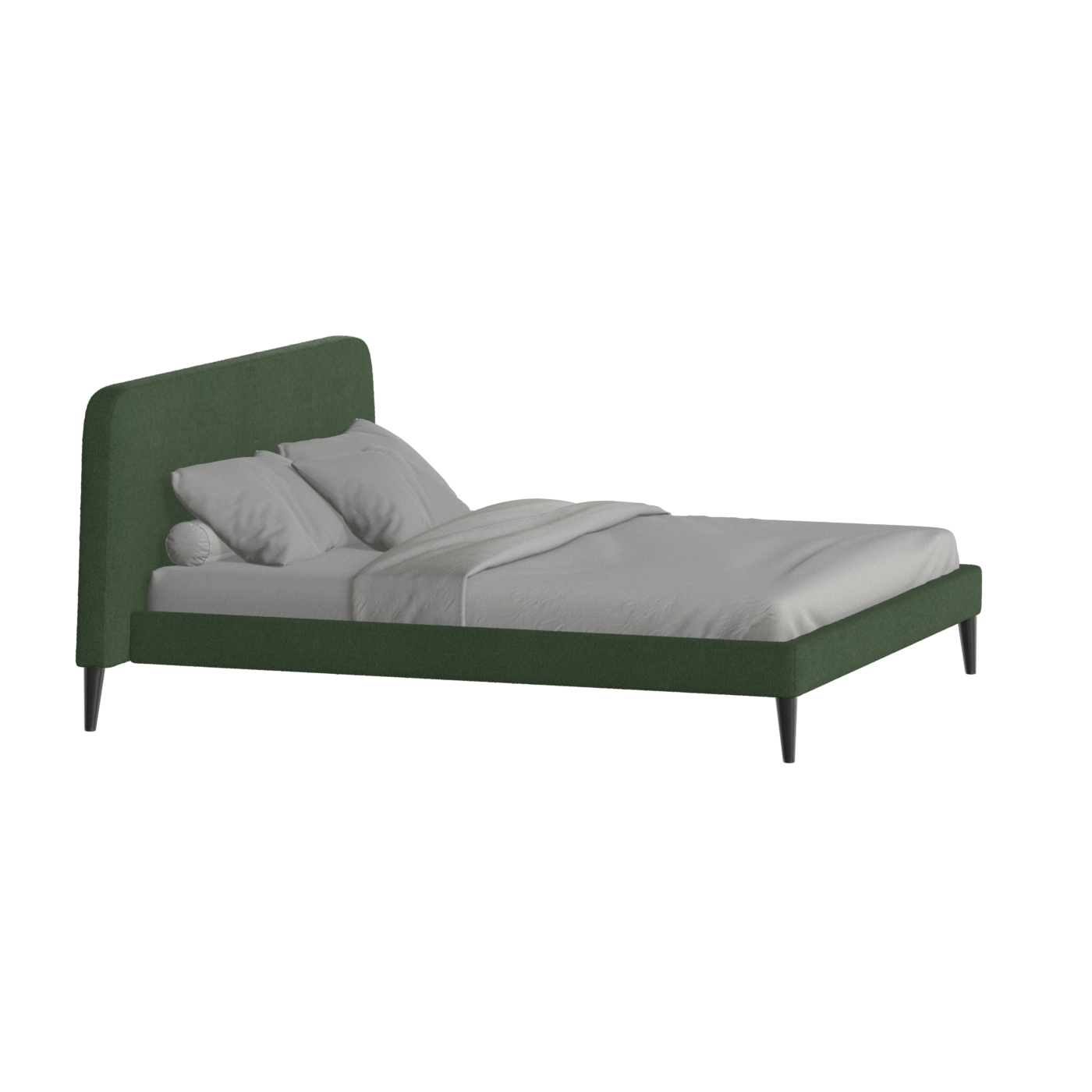 Lit double Selma avec capitonnage vertical profond