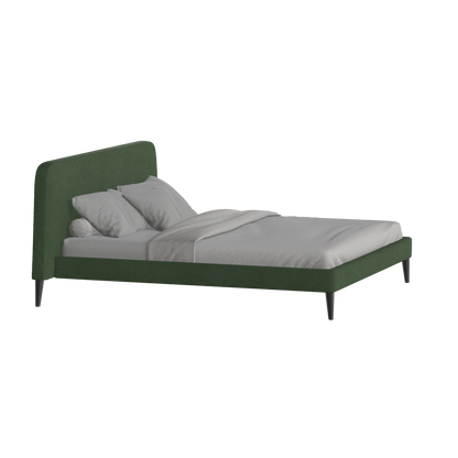 Lit double Selma avec capitonnage vertical profond