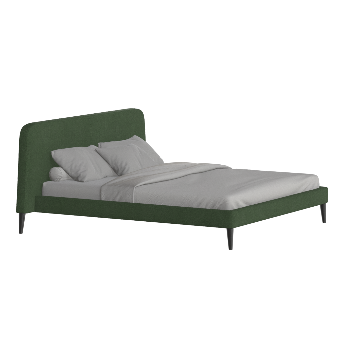 Lit double Selma avec capitonnage vertical profond