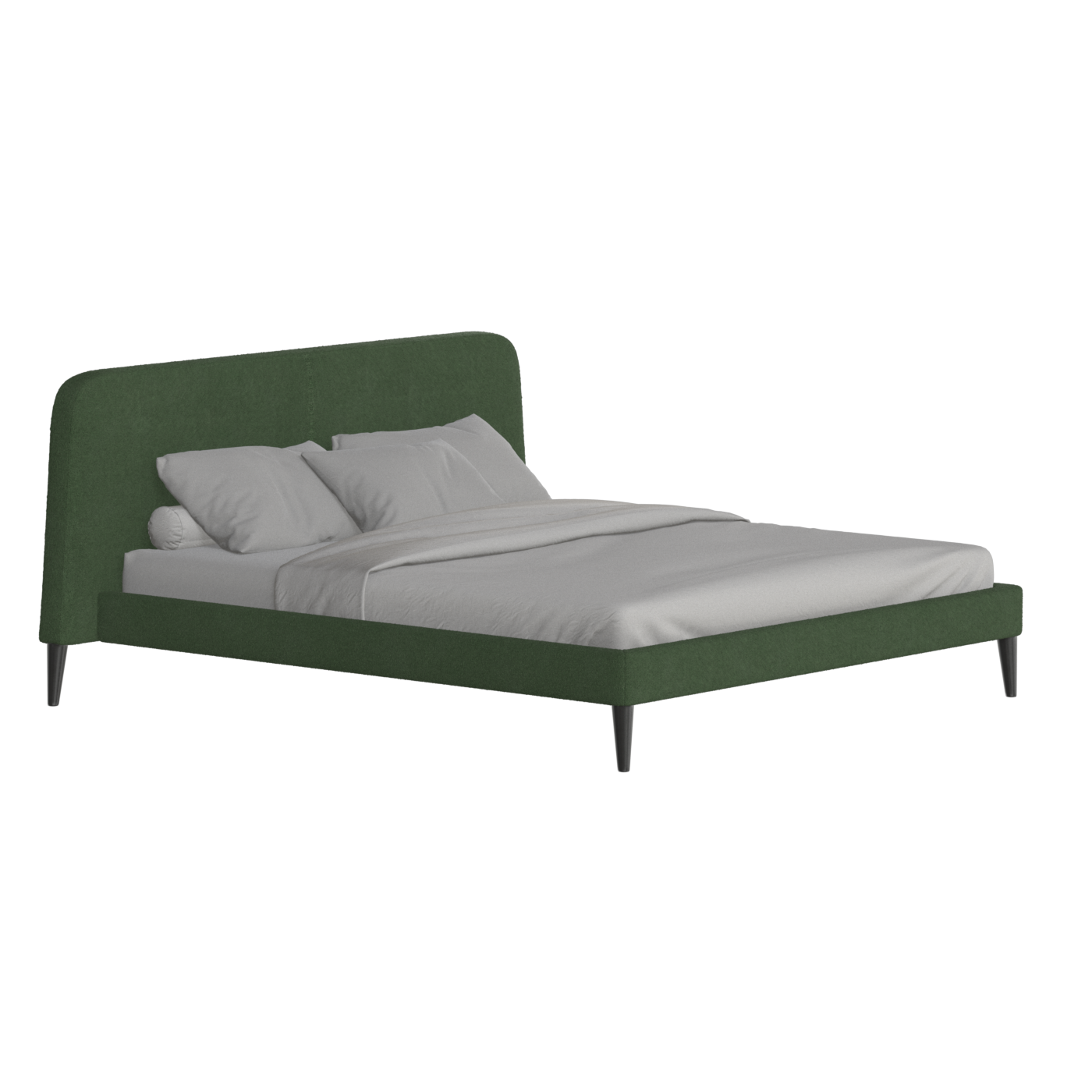 Lit double Selma avec capitonnage vertical profond