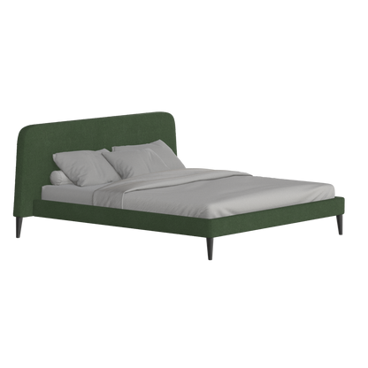 Lit double Selma avec capitonnage vertical profond