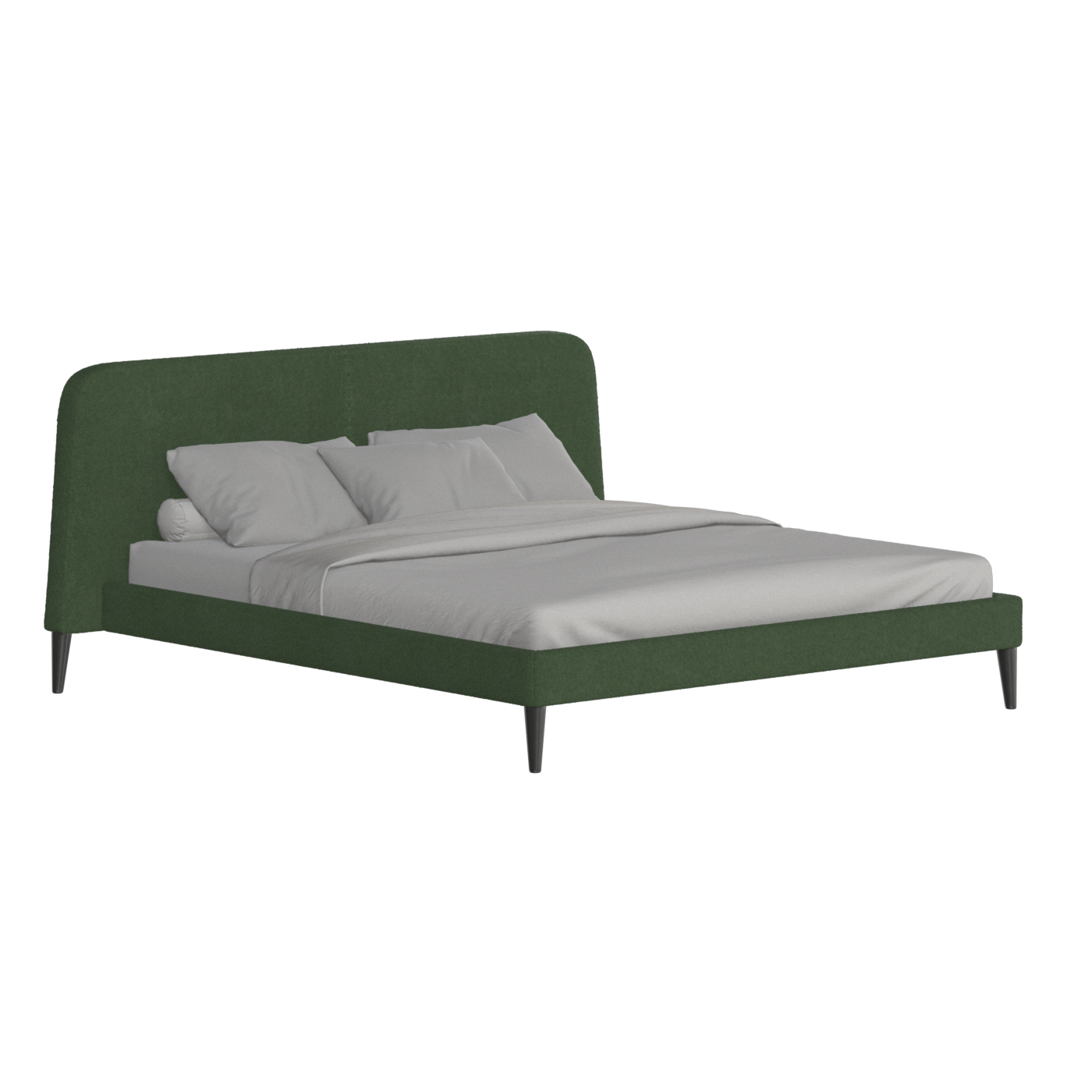 Lit double Selma avec capitonnage vertical profond