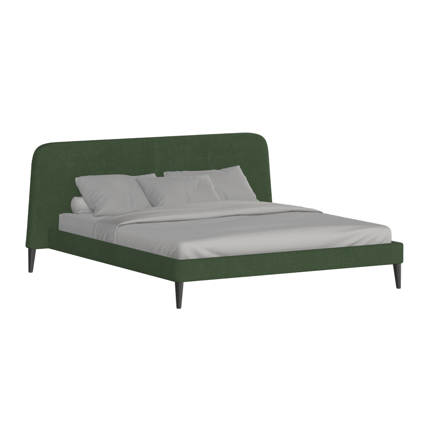Lit double Selma avec capitonnage vertical profond