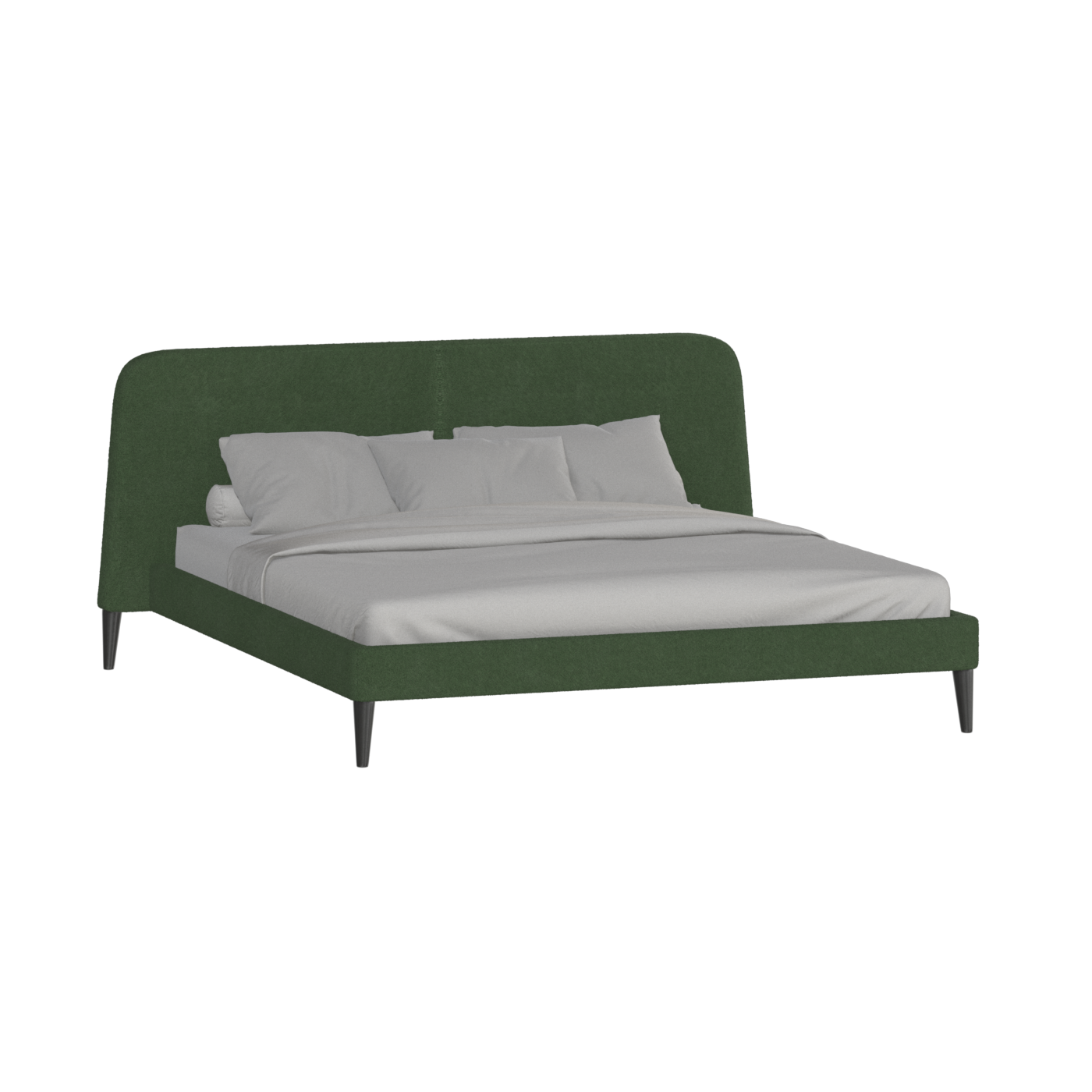 Lit double Selma avec capitonnage vertical profond