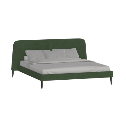 Lit double Selma avec capitonnage vertical profond