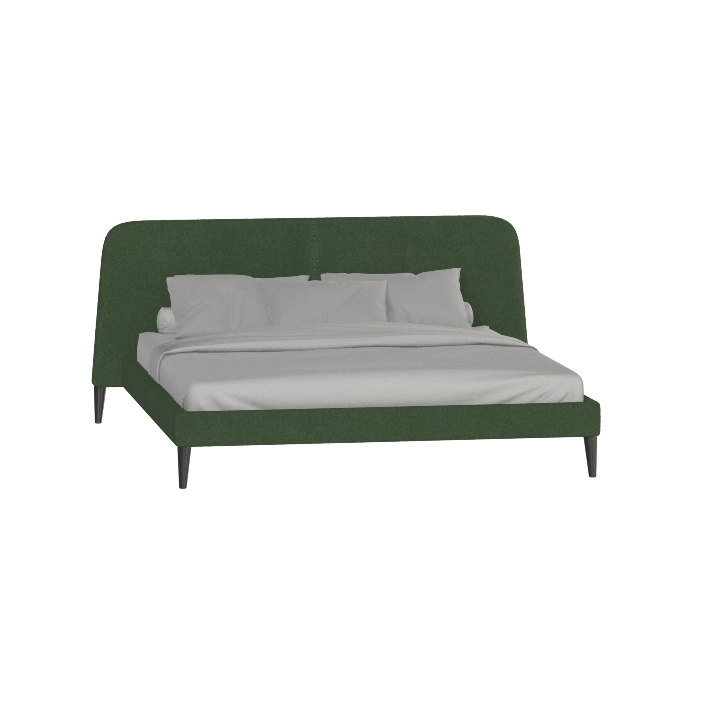 Lit double Selma avec capitonnage vertical profond