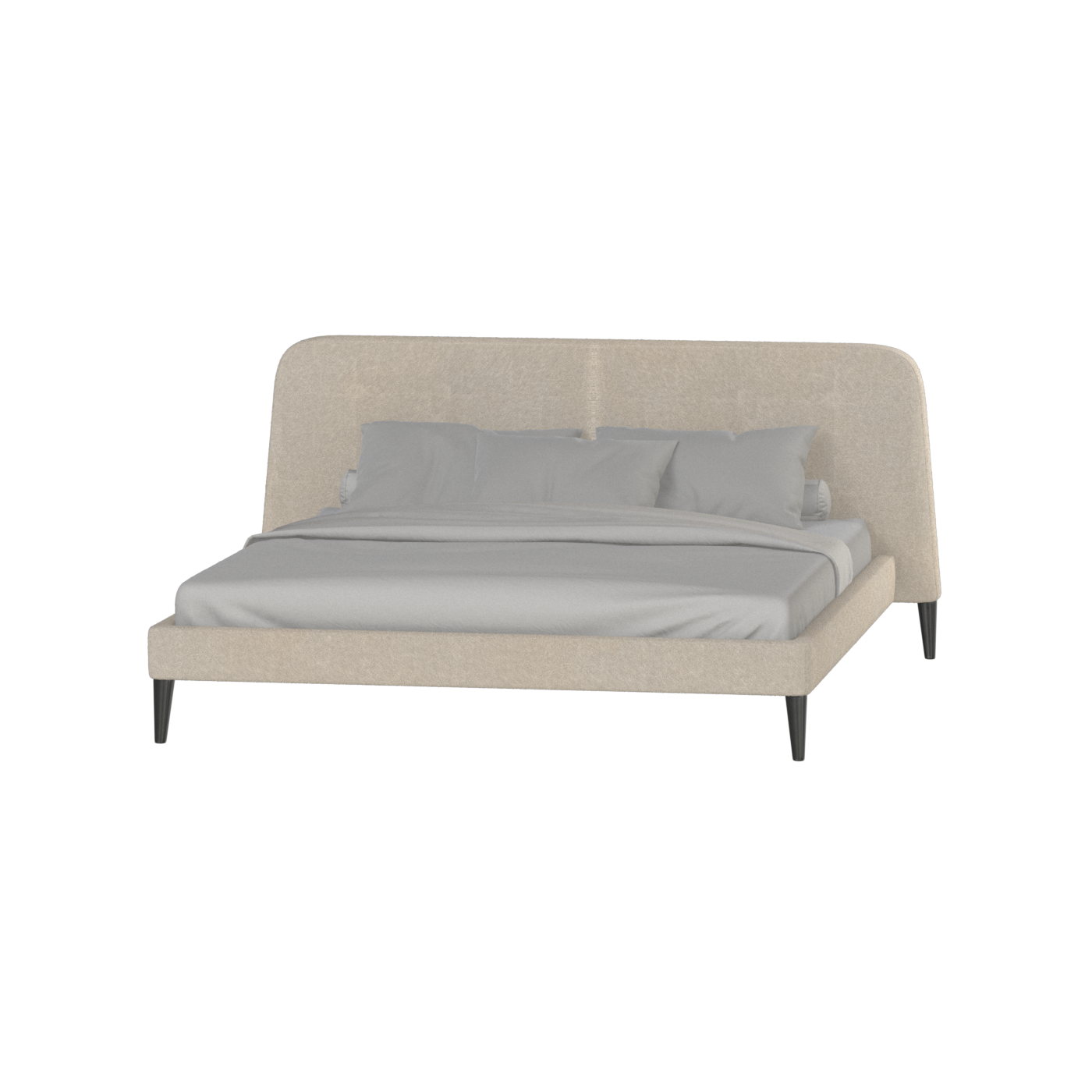 Selma Double Bed with Deep Vertical Tufting