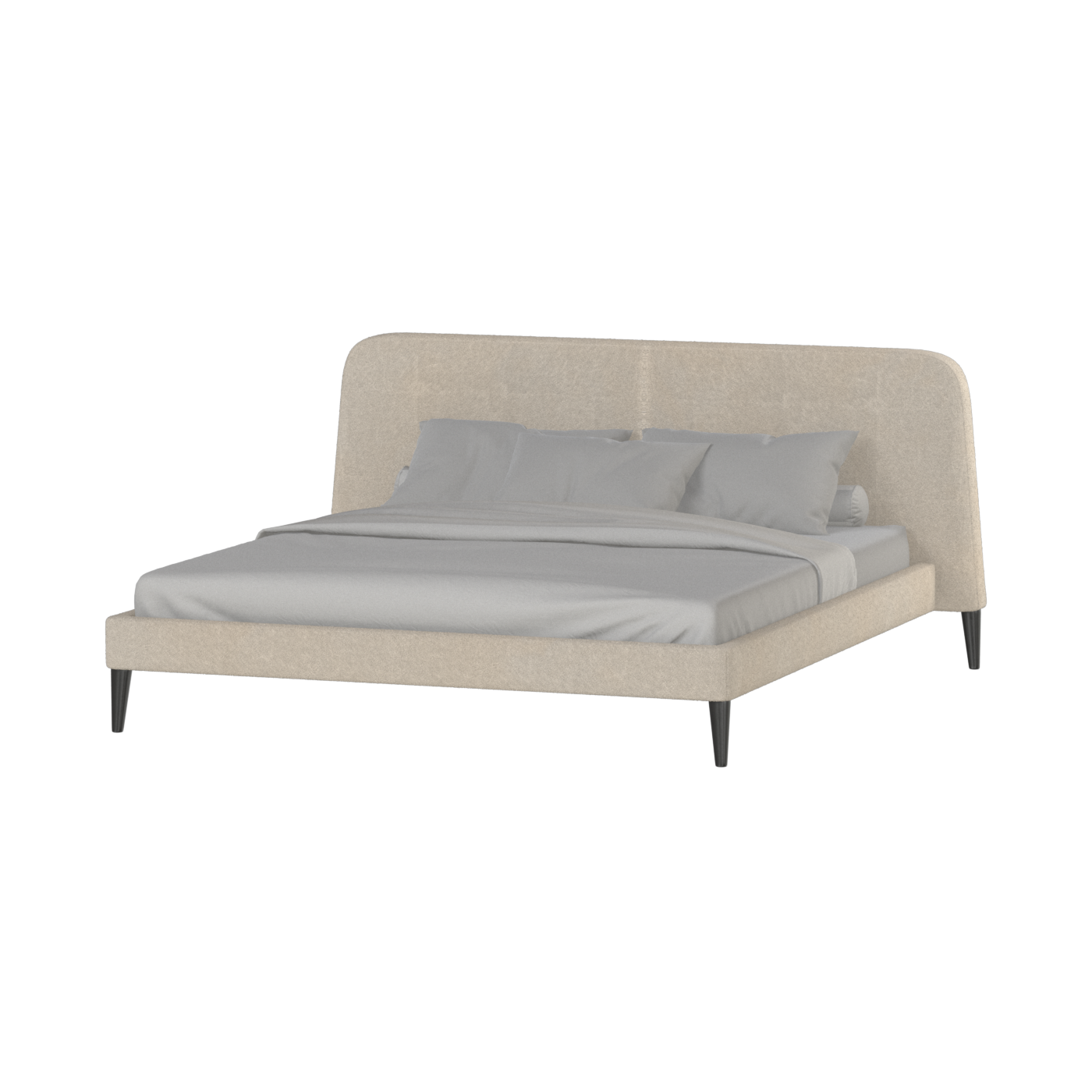 Selma Double Bed with Deep Vertical Tufting