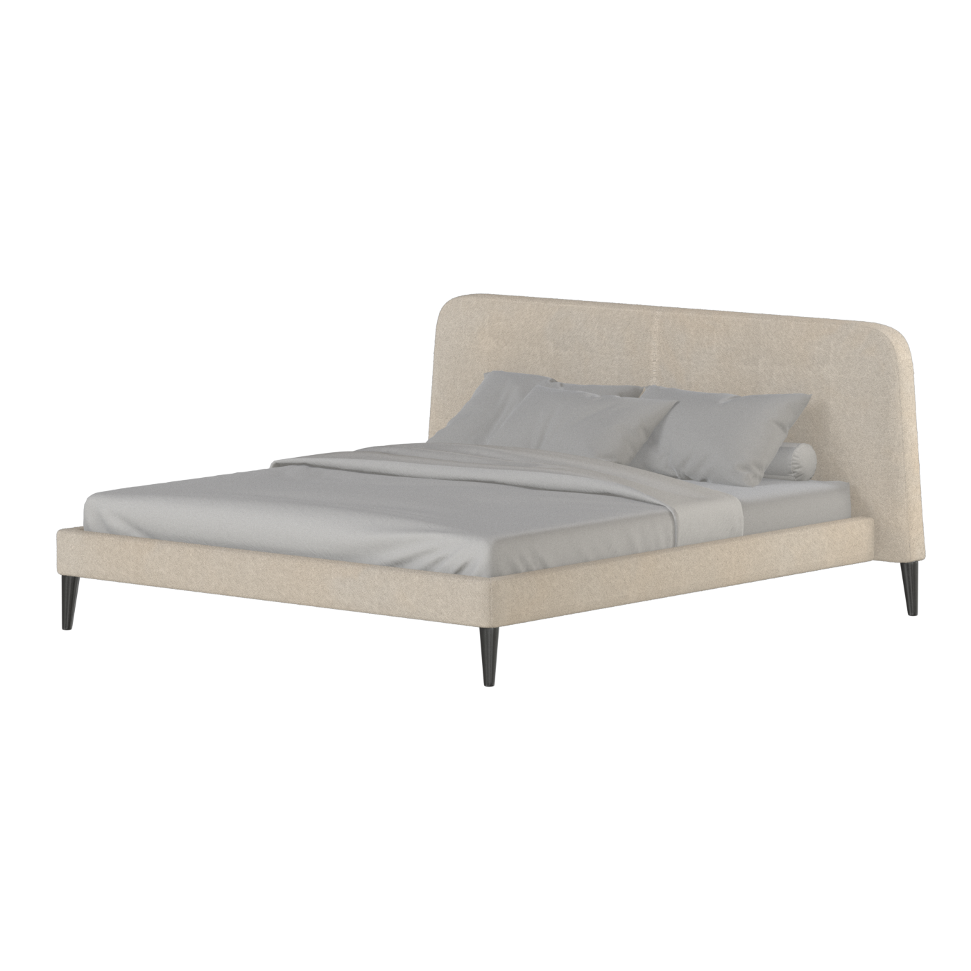 Selma Double Bed with Deep Vertical Tufting