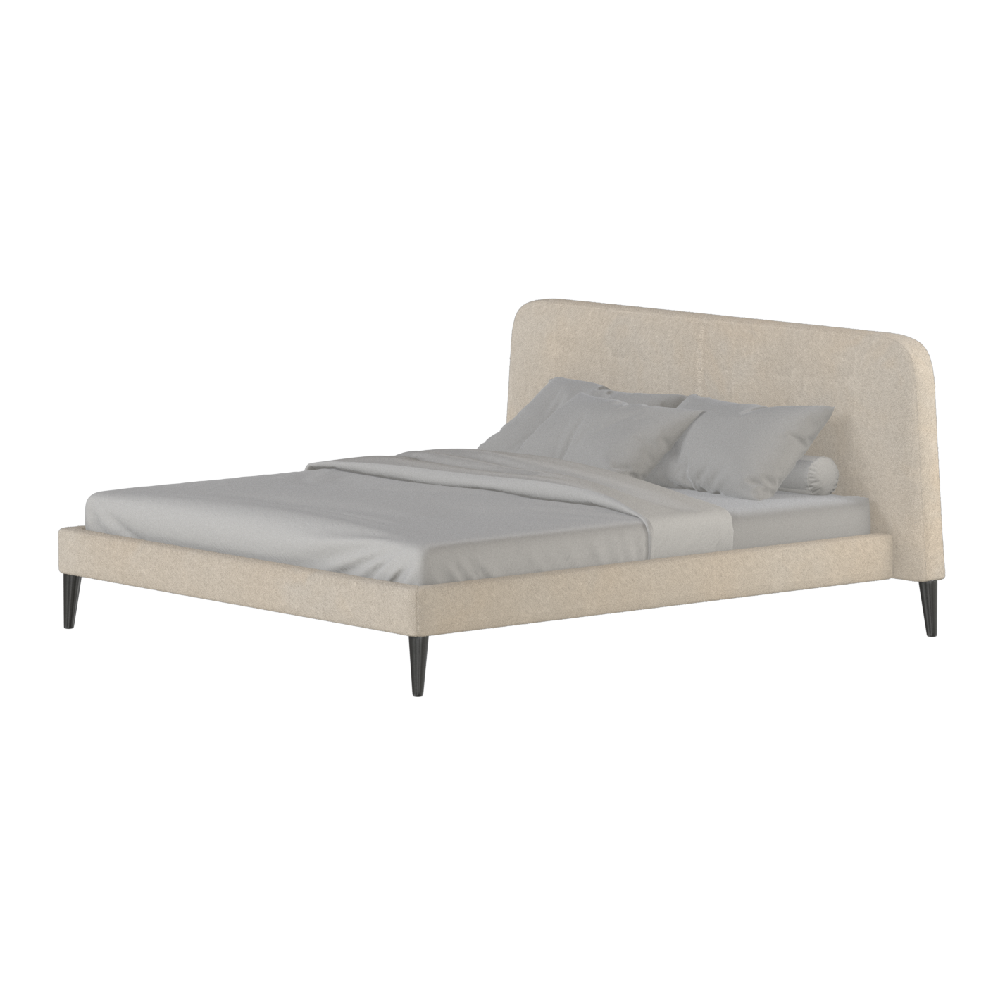 Selma Double Bed with Deep Vertical Tufting