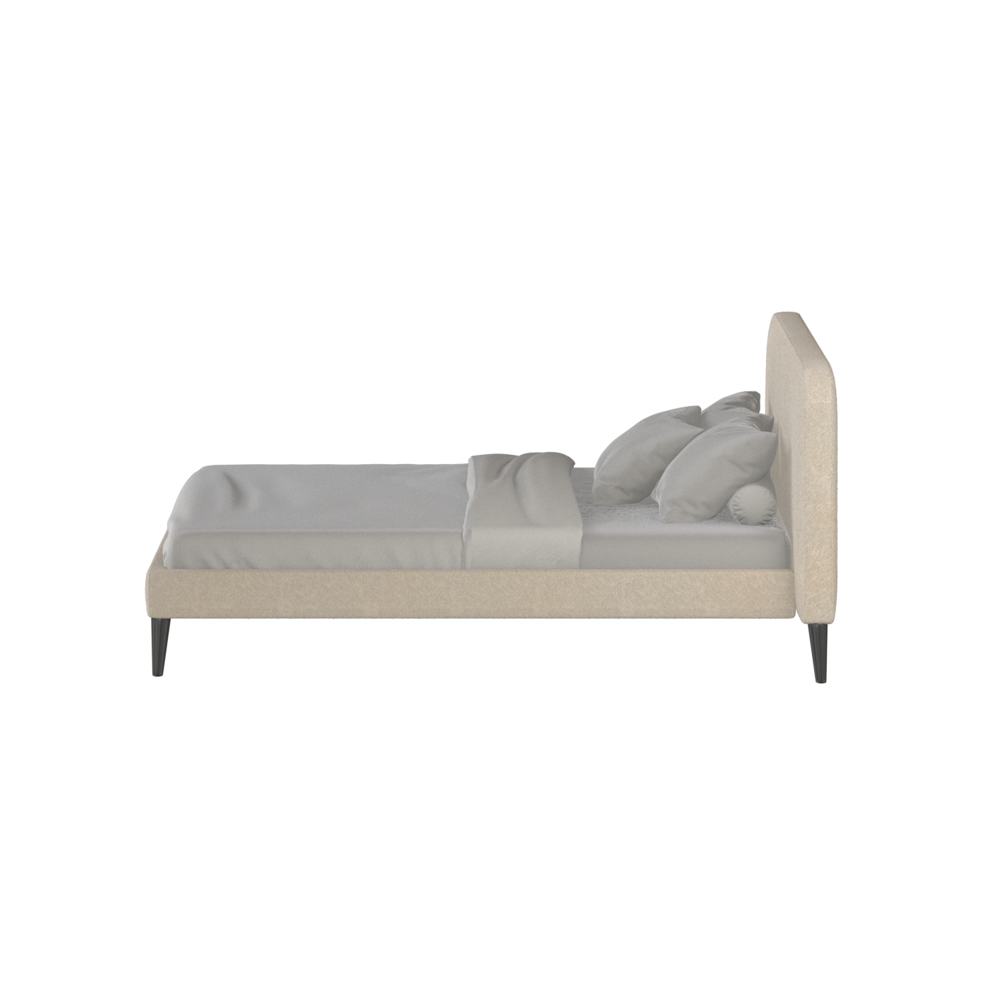 Selma Double Bed with Deep Vertical Tufting