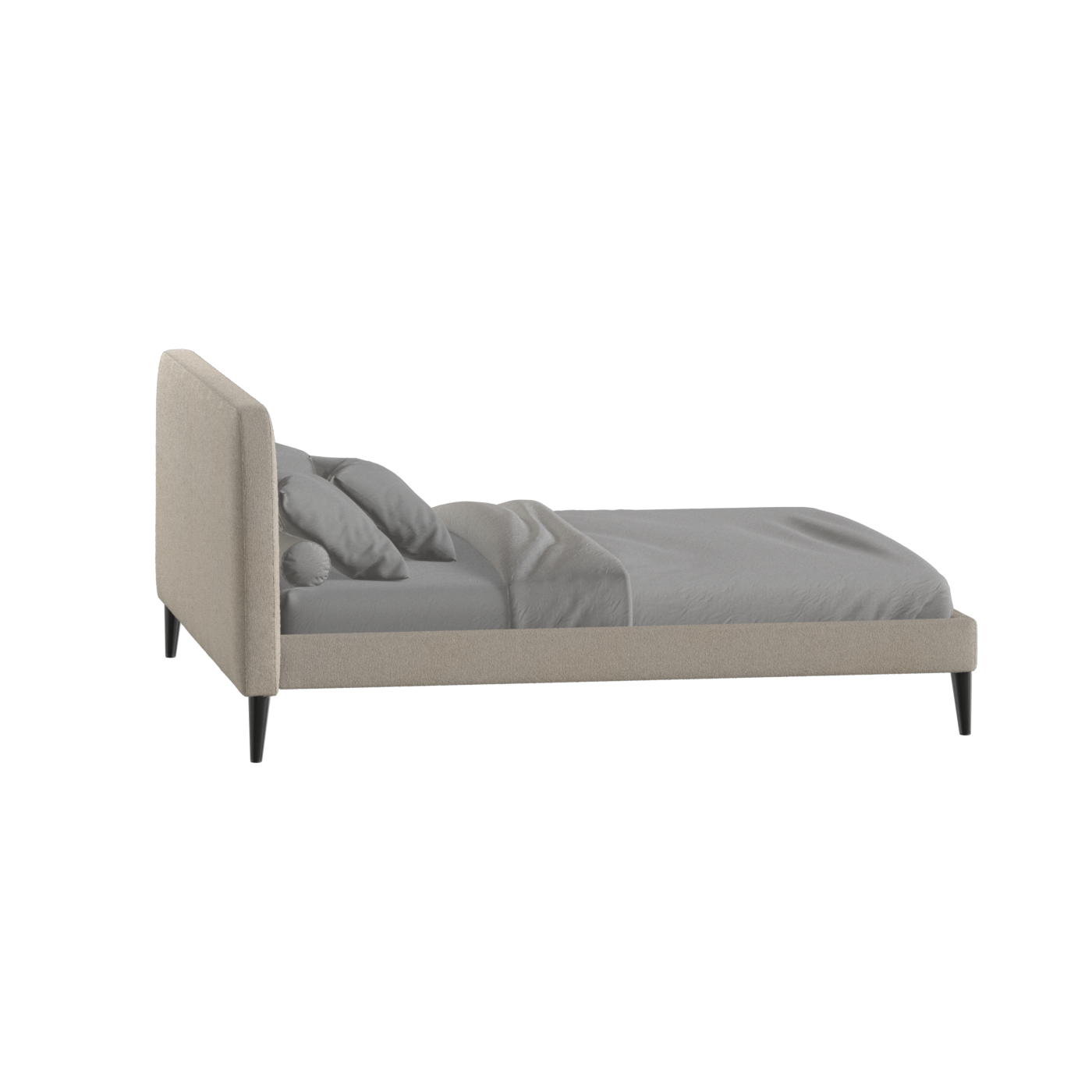 Selma Double Bed with Deep Vertical Tufting