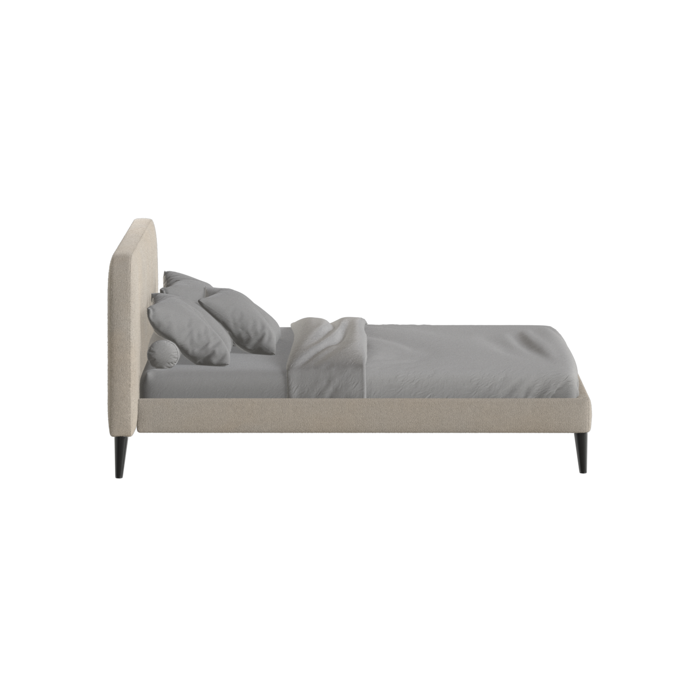 Selma Double Bed with Deep Vertical Tufting