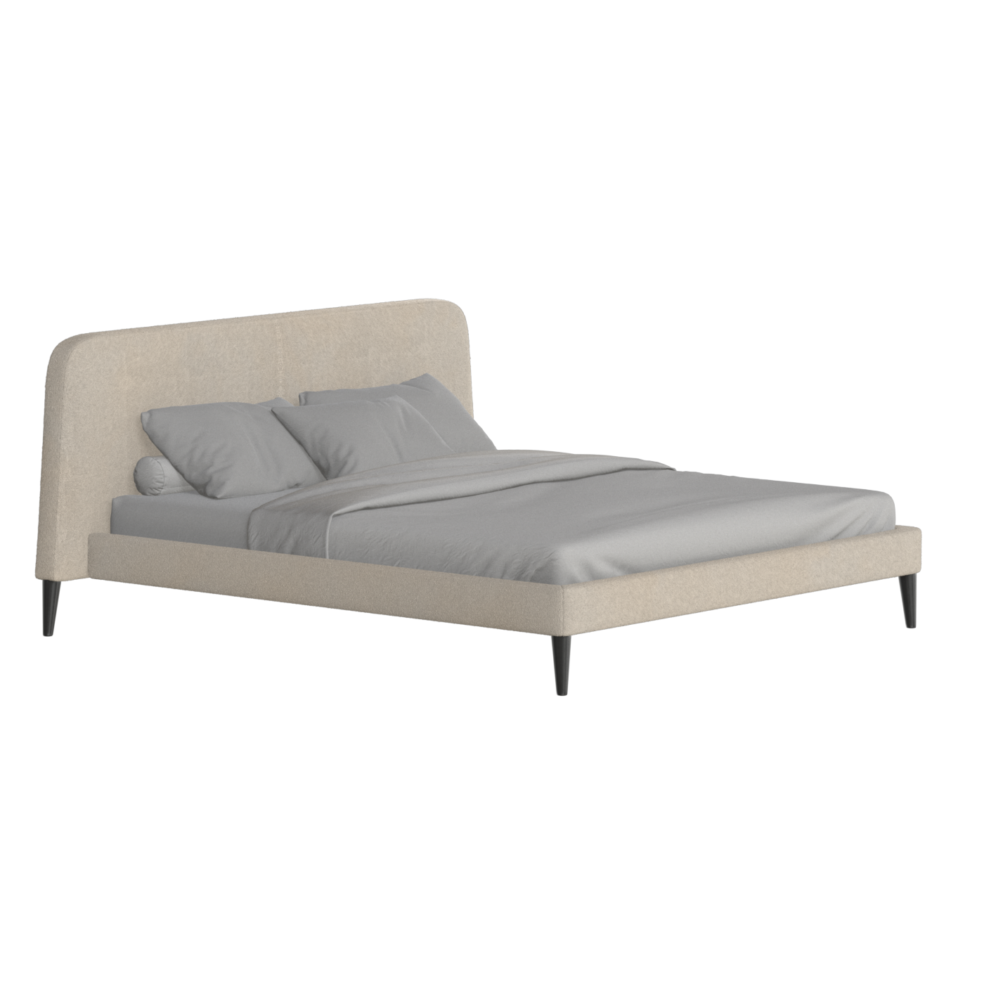 Selma Double Bed with Deep Vertical Tufting