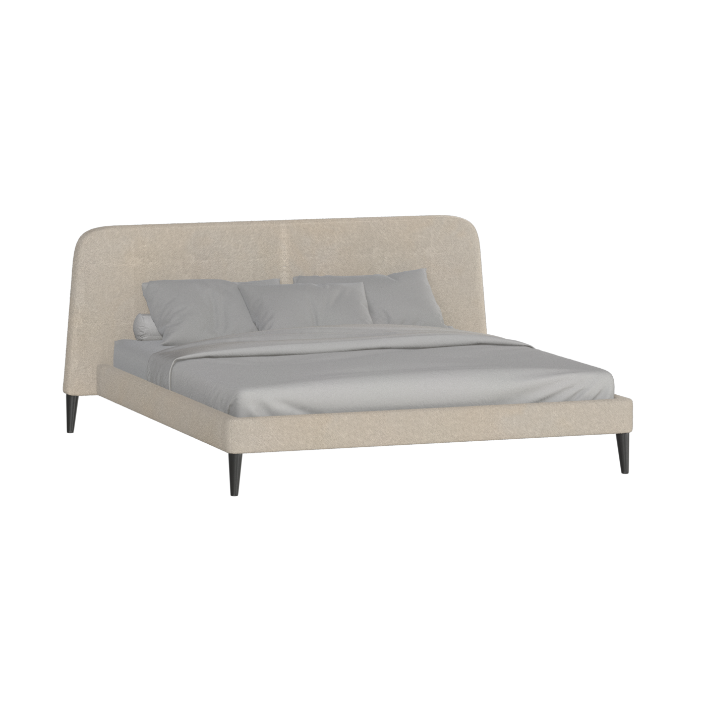 Selma Double Bed with Deep Vertical Tufting